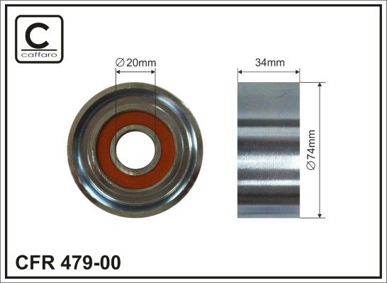 Натяжной ролик, поликлиновой ремень CAFFARO 47900