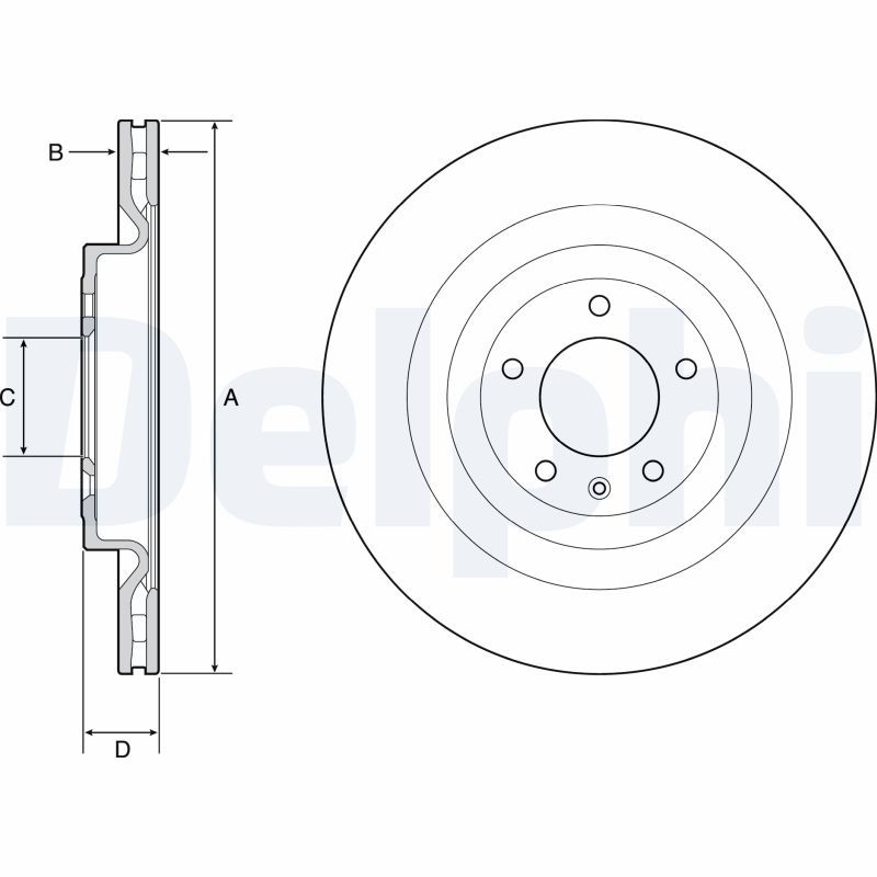 Тормозной диск DELPHI BG9126C