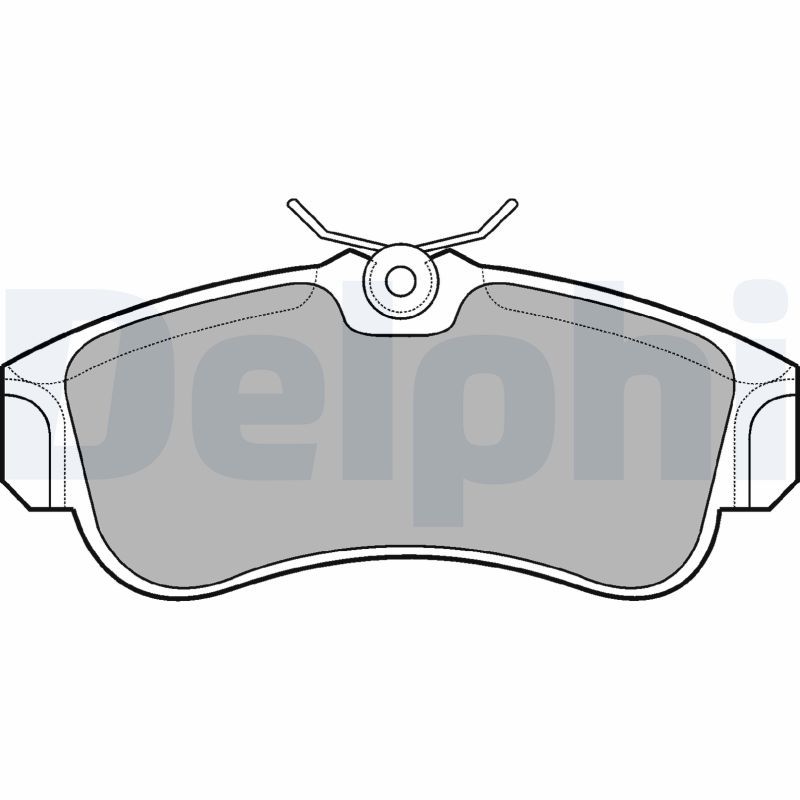 Комплект тормозных колодок, дисковый тормоз DELPHI LP616