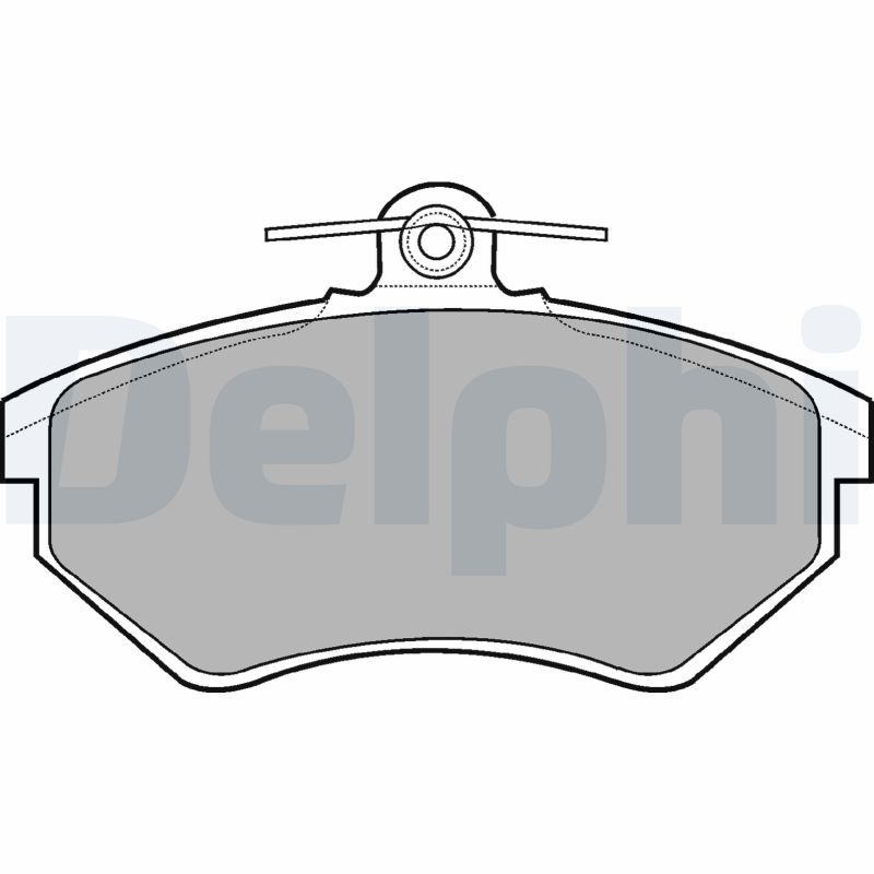 Комплект тормозных колодок, дисковый тормоз DELPHI LP770