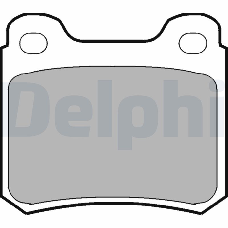 Комплект тормозных колодок, дисковый тормоз DELPHI LP915
