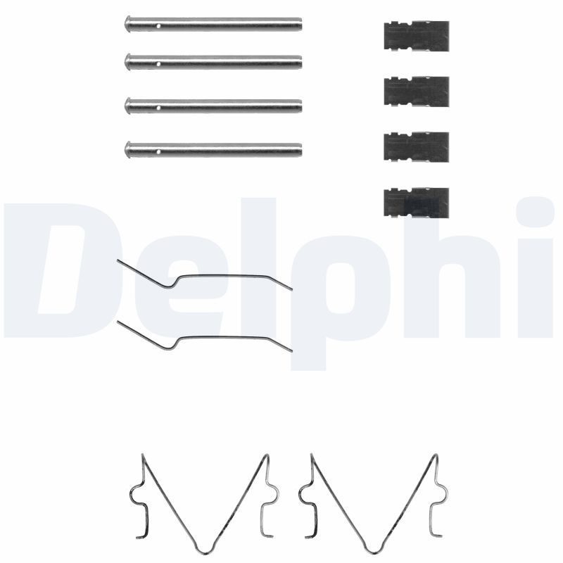 Комплектующие, колодки дискового тормоза DELPHI LX0164