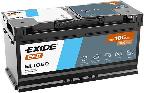 Стартерная аккумуляторная батарея EXIDE EA1050