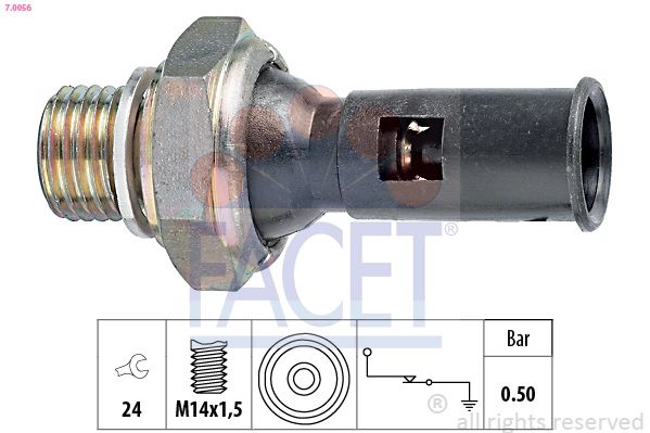 Датчик давления масла FACET 70056