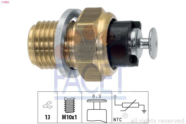 Датчик, температура масла FACET 73093