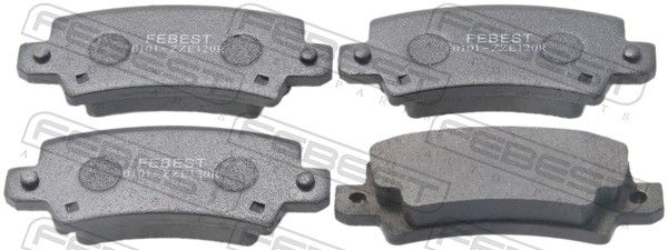 Комплект тормозных колодок, дисковый тормоз FEBEST 0101ZZE120R