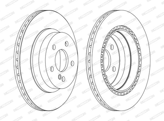Тормозной диск FERODO DDF1672C