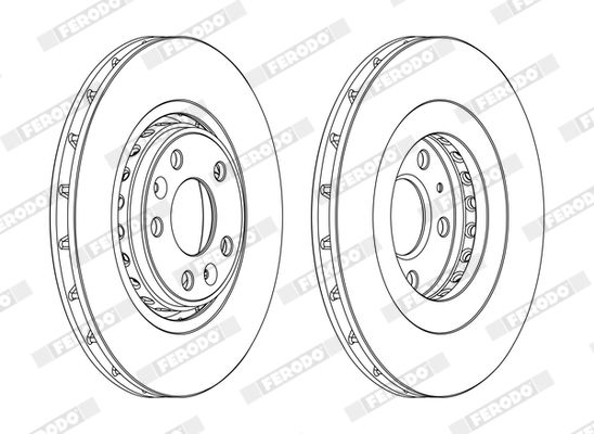 Тормозной диск FERODO DDF1727C