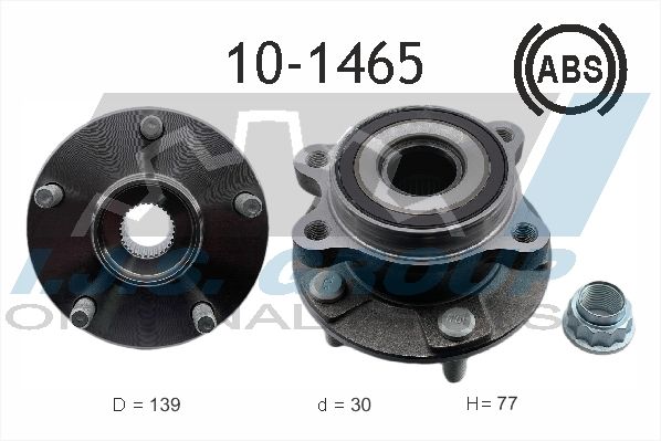 Комплект подшипника ступицы колеса IJS 101465