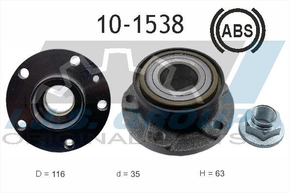 Комплект подшипника ступицы колеса IJS 101538