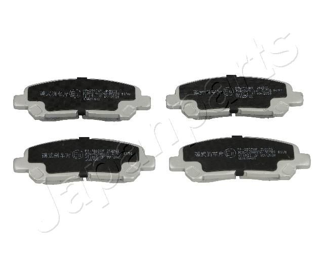 Комплект тормозных колодок, дисковый тормоз JAPANPARTS PP2000AF