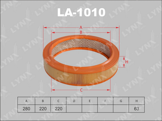Воздушный фильтр LYNX LA1010