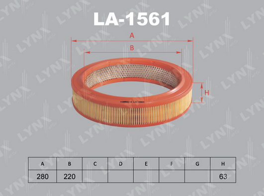Воздушный фильтр LYNX LA1561