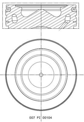 Поршень MAHLE 007PI00104000