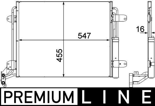 Конденсатор, кондиционер MAHLE AC454000P