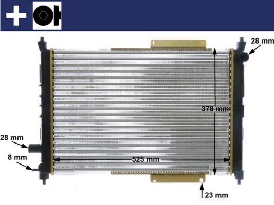 Радиатор, охлаждение двигателя MAHLE CR622000S
