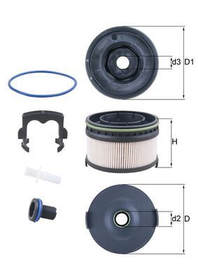 Топливный фильтр MAHLE KX568KIT