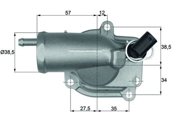 Термостат, охлаждающая жидкость MAHLE TH1087