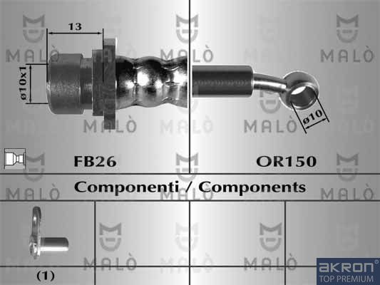 Тормозной шланг MALO 80762