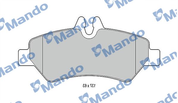 Комплект тормозных колодок, дисковый тормоз MANDO MBF015032