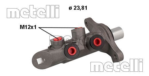 Главный тормозной цилиндр METELLI 050876