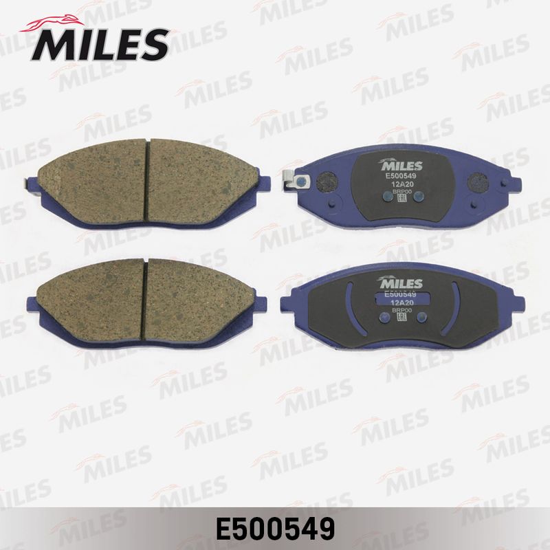 Комплект тормозных колодок, дисковый тормоз MILES E500549