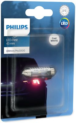 Лампа накаливания, фонарь освещения номерного знака PHILIPS 11864U30CWB1