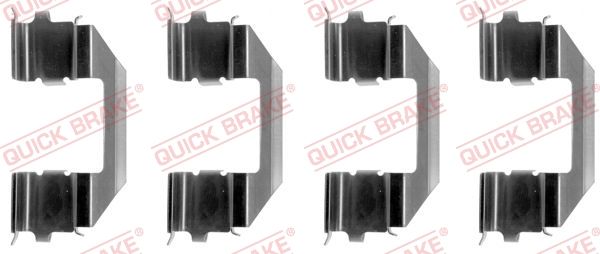 Комплектующие, колодки дискового тормоза QUICK BRAKE 1091258