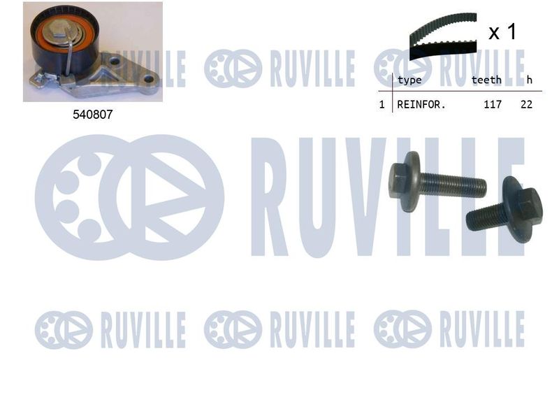 Комплект ремня ГРМ RUVILLE 550047