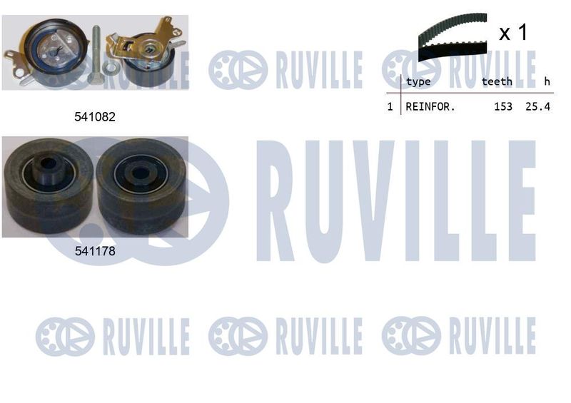 Комплект ремня ГРМ RUVILLE 550145