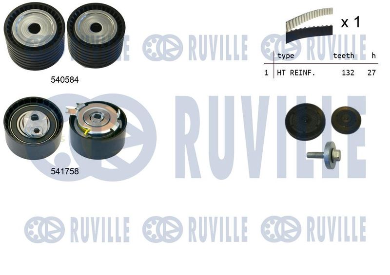 Комплект ремня ГРМ RUVILLE 550298