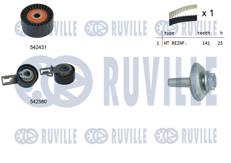 Комплект ремня ГРМ RUVILLE 550369