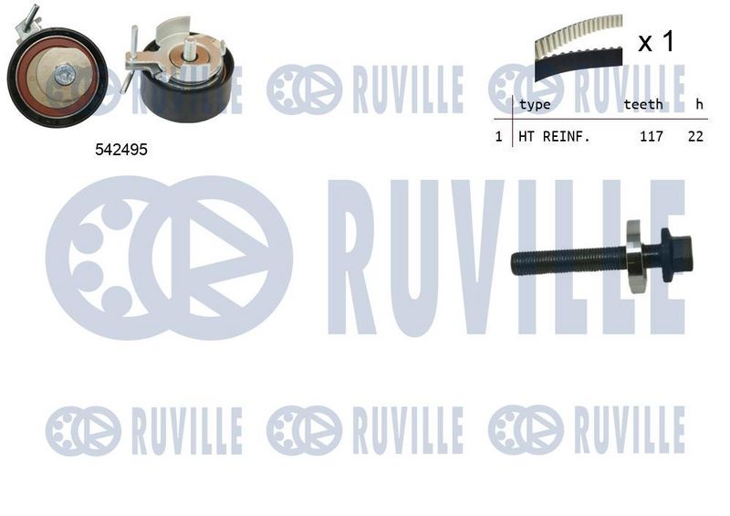 Комплект ремня ГРМ RUVILLE 550374