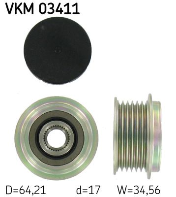 Механизм свободного хода генератора SKF VKM03411