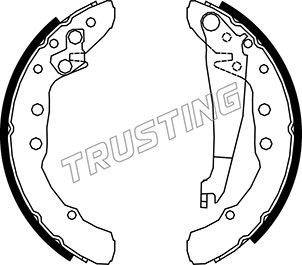 Комплект тормозных колодок TRUSTING 016021