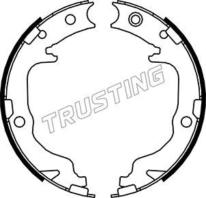 Комплект тормозных колодок, стояночная тормозная система TRUSTING 088237