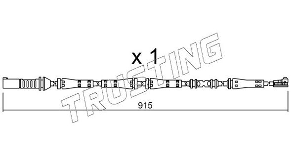 Сигнализатор, износ тормозных колодок TRUSTING SU287