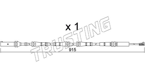 Сигнализатор, износ тормозных колодок TRUSTING SU351