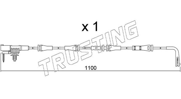 Сигнализатор, износ тормозных колодок TRUSTING SU358