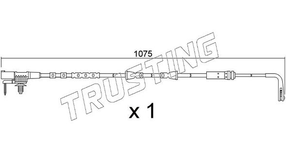 Сигнализатор, износ тормозных колодок TRUSTING SU390