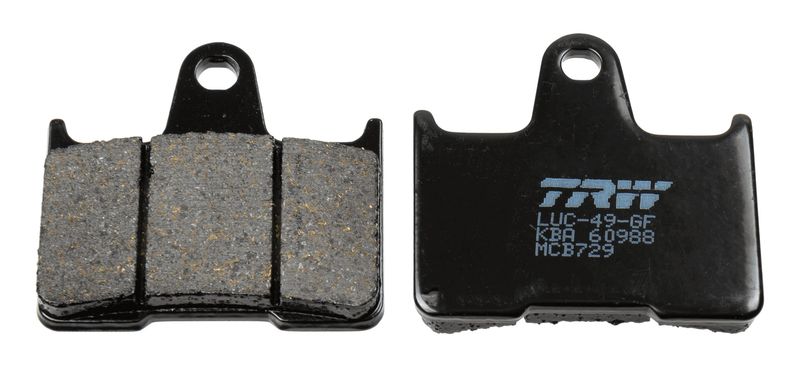 Комплект тормозных колодок, дисковый тормоз TRW MCB729