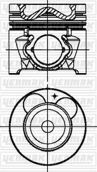Поршень YENMAK 3104447000