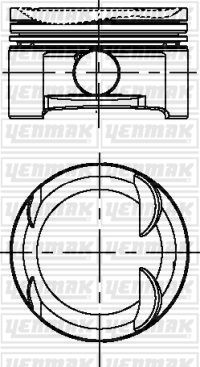 Поршень YENMAK 3904687000