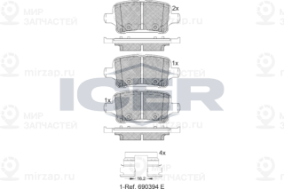 Запчасть ICER 182257
