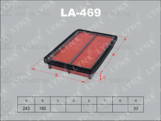 Фильтр воздушный LYNX LA469