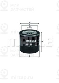 Фильтр масляный MAHLE OC90OF