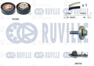 Насос водяной + комплект зубчатого ремня RUVILLE 5503401