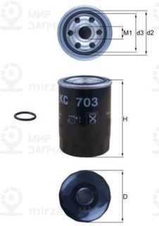 Фильтр топливный MAHLE KC703D