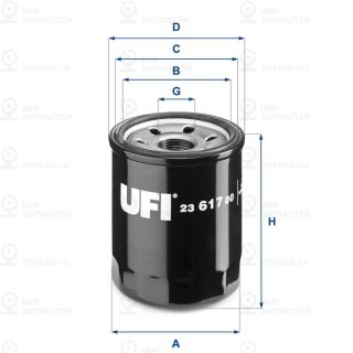 Фильтр масляный UFI 2361700