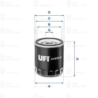 Фильтр масляный UFI 2363200